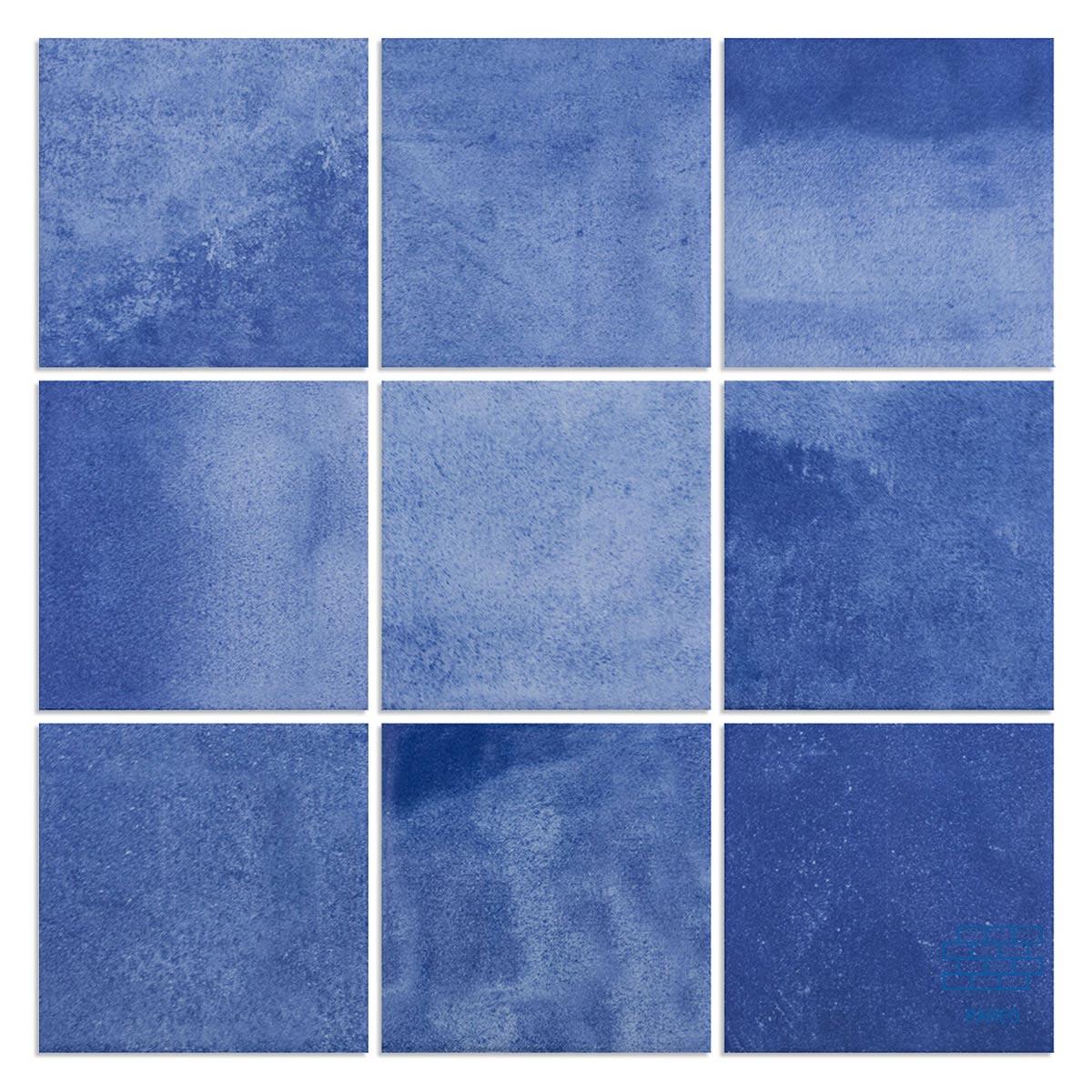 Gres Porcelánico Noronha Safira Celeste/Azul Brillante - 30X30 cm - 1.62 m2