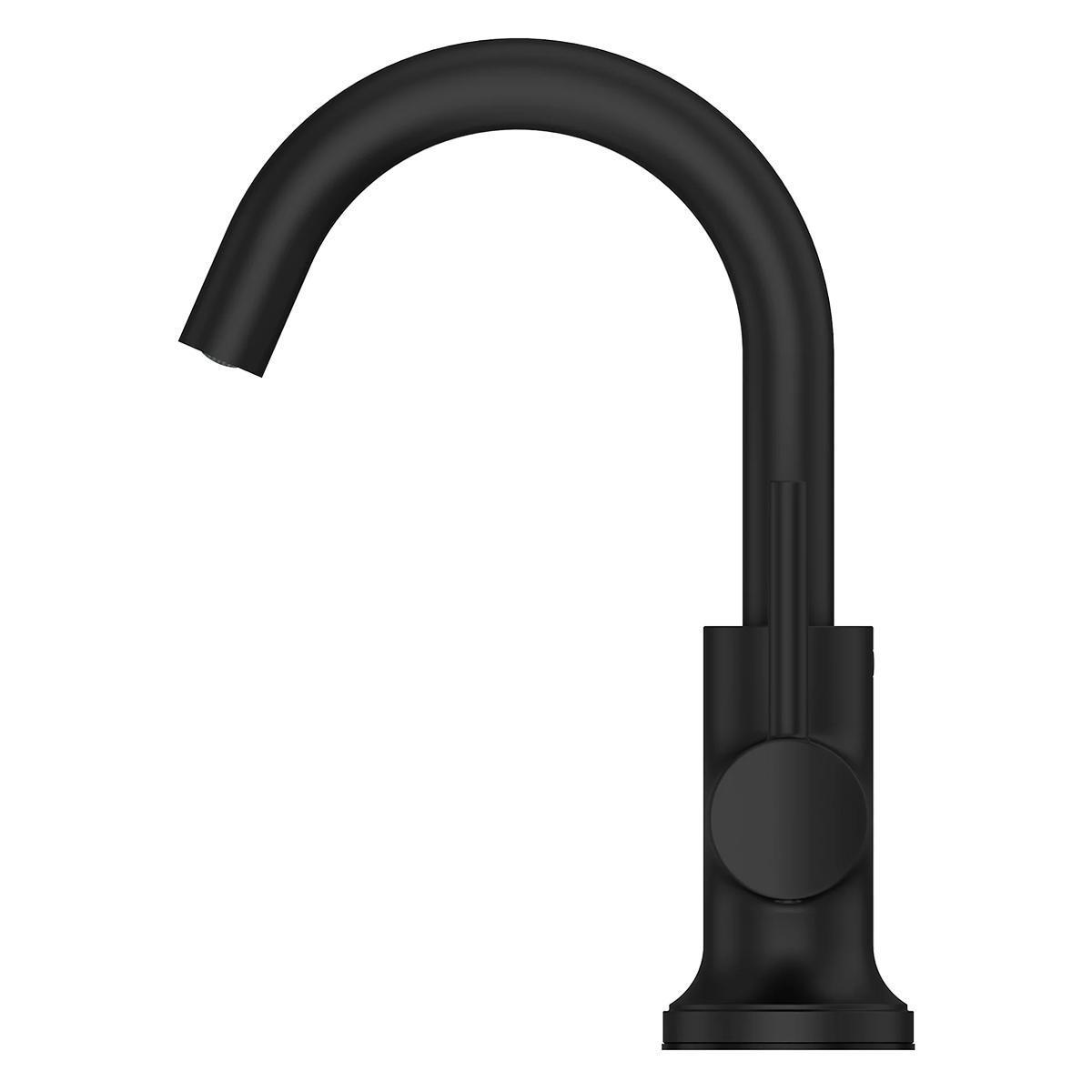 Monocomando Tenet Pico Bajo Para Lavatorio - Negro