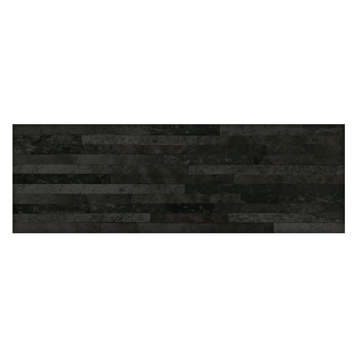 Porcelanato Aspen Negro Mate - 17X52 cm - 0.89 m2