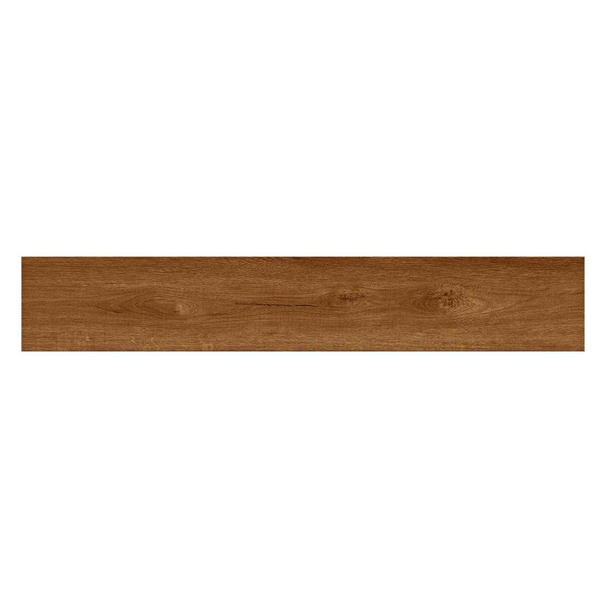 Piso SPC Caoba Marrón - 18.3X122 cm - 2.23 m2