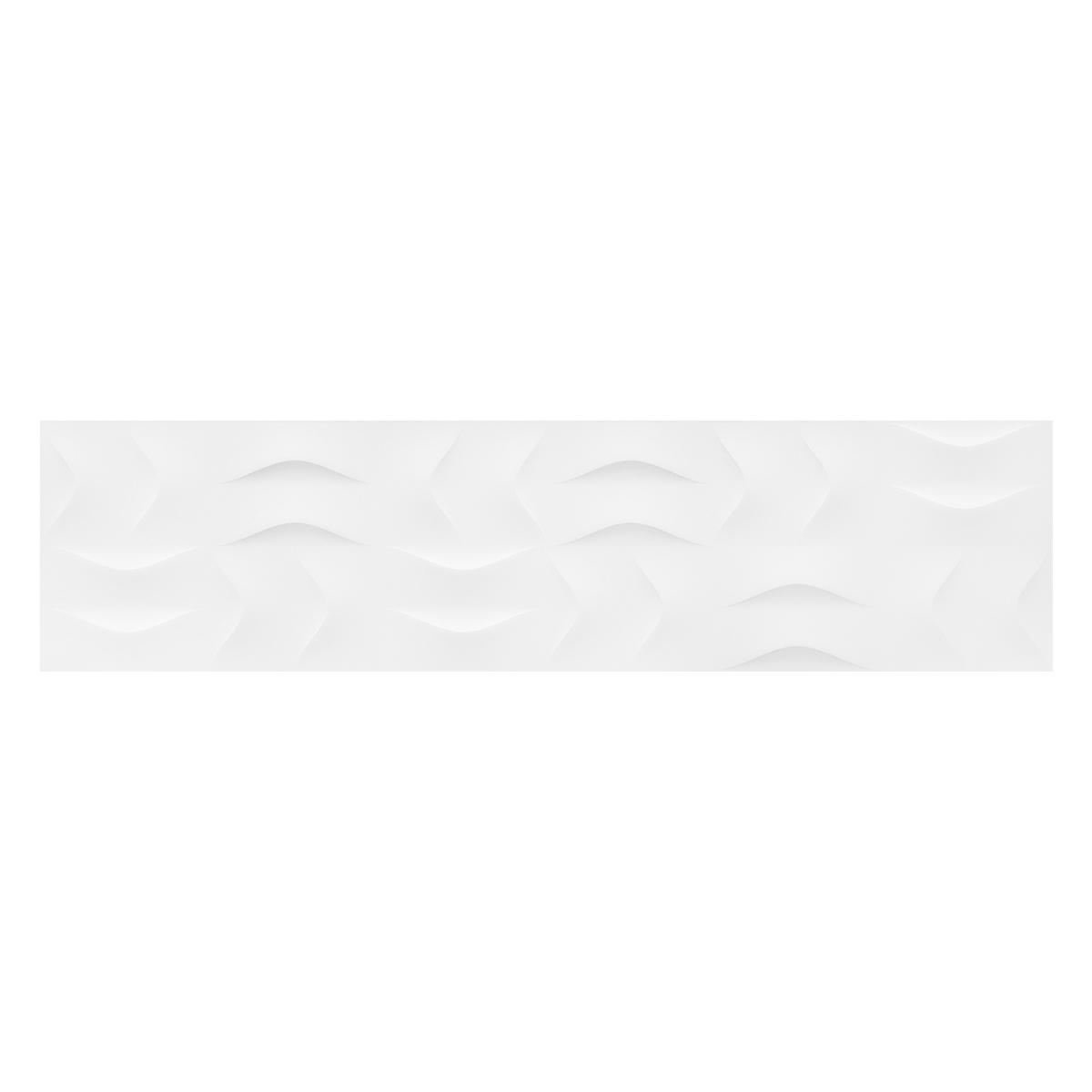 Porcelanato Luster Decor White Mate - 29.1 x 117 cm - 1.36 m2