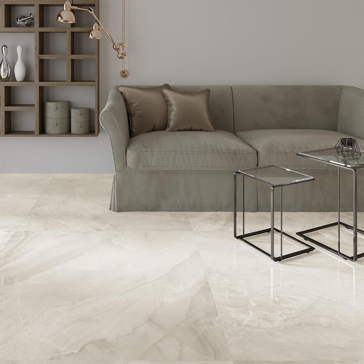 Porcelanato Clothy Marfil Pulido - 60X120 cm - 1.44 m2