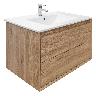 Mueble De Baño Golden Bath Sahara Color Castaño 76 X 50 X 47 Cm. Inc.Lavat C/Reb