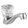 Llave Cristal Para Lavatorio - Plateado