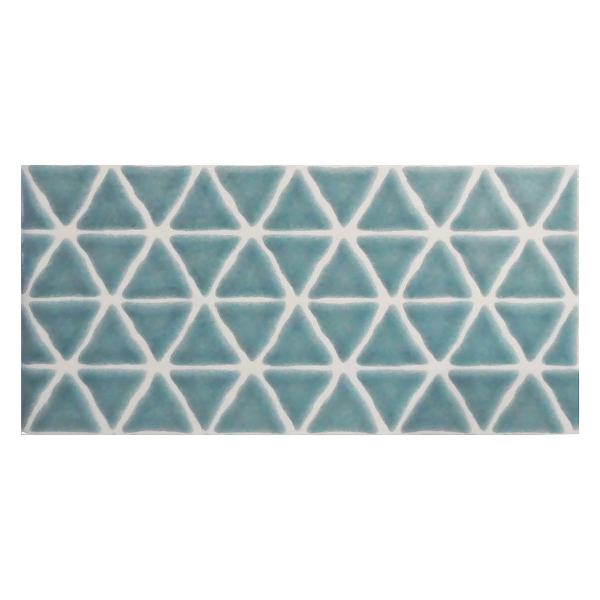 Listelo Bricks Triada Turquesa - 7.5X15 cm