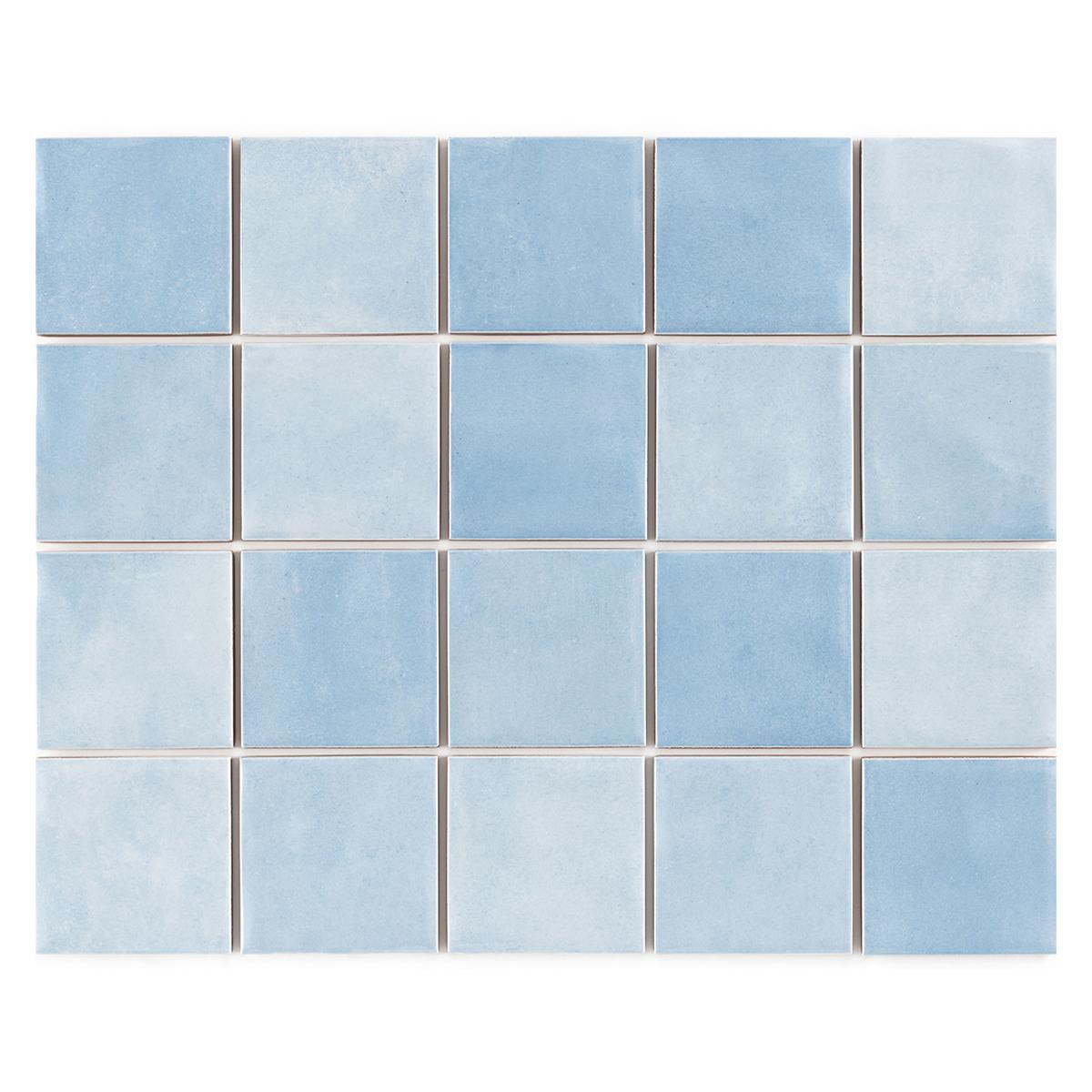 Gres Porcelánico Noronha Azul Brillante - 7.5X7.5 cm - 1.59 m2