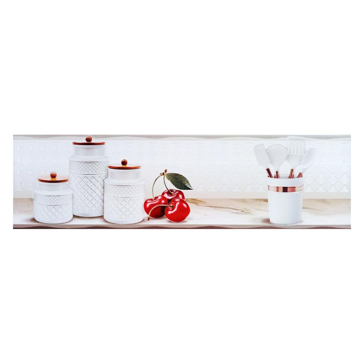 Listelo Gracia Blanco Brillante - 17X60 cm - 1 pza