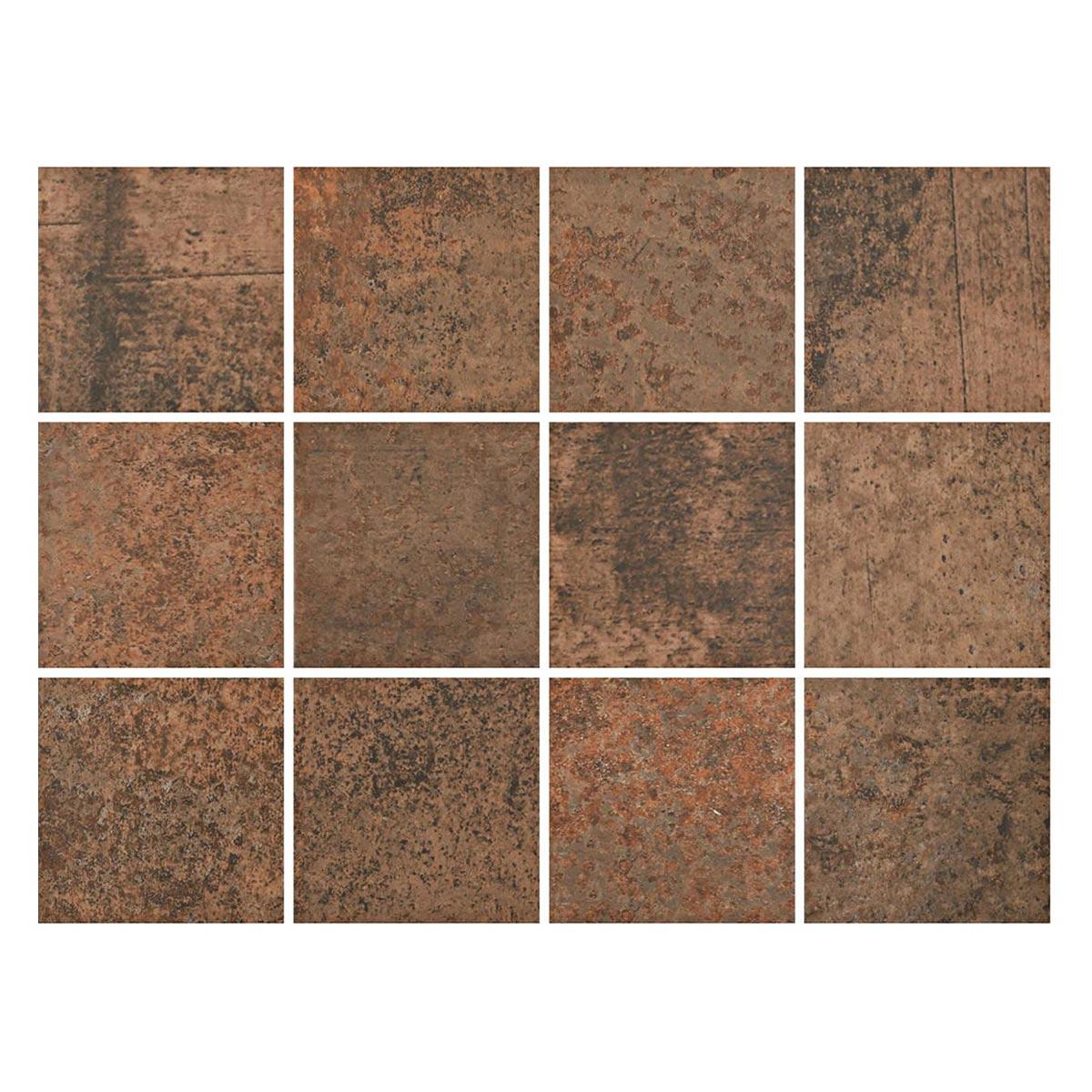 Gres Porcelanico Eliane Oxy Corten Mesh Mate Piscina 10X10 Caja 1.92 M2