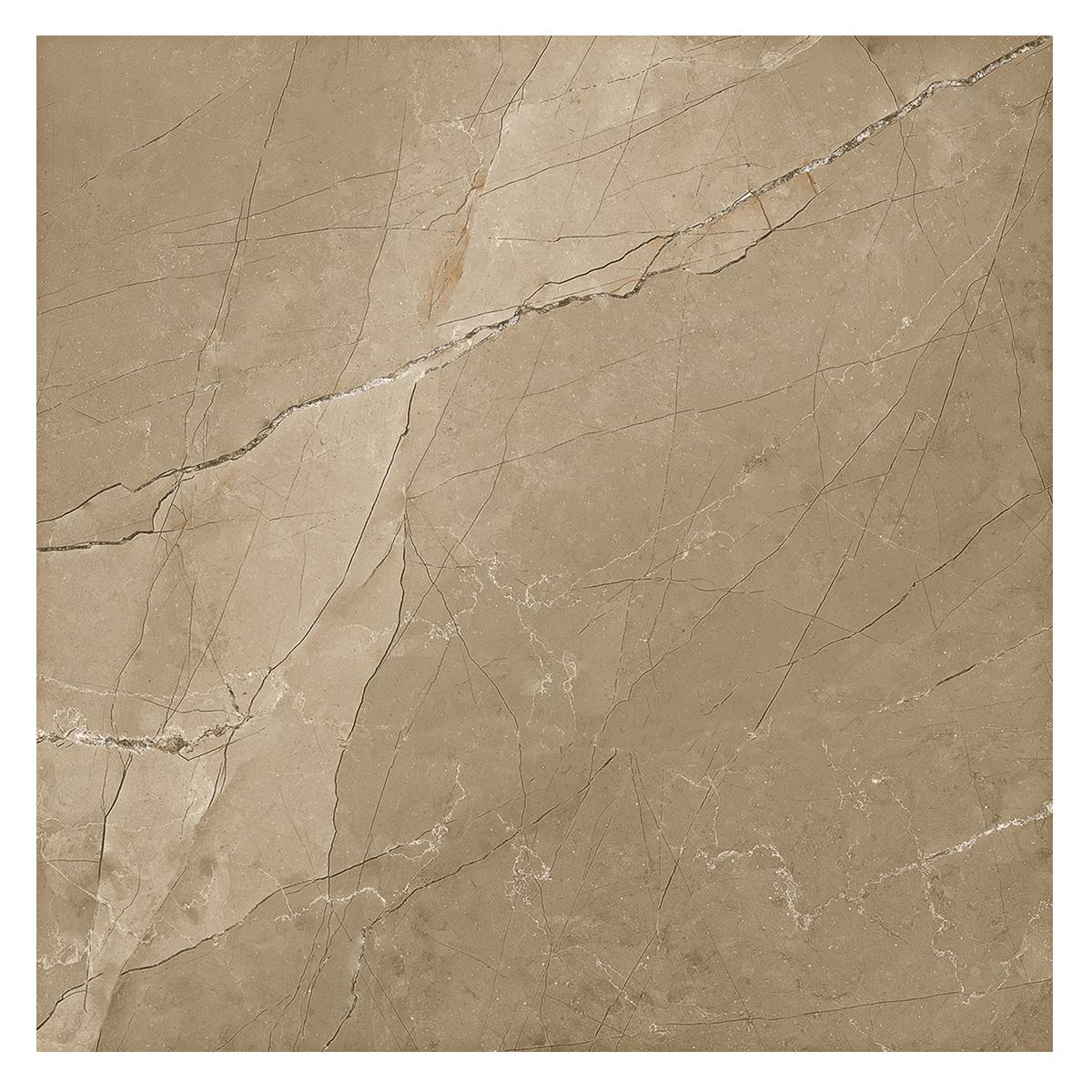 Porcelanato Armani Marrón Brillante - 60X60 cm - 1.44 m2