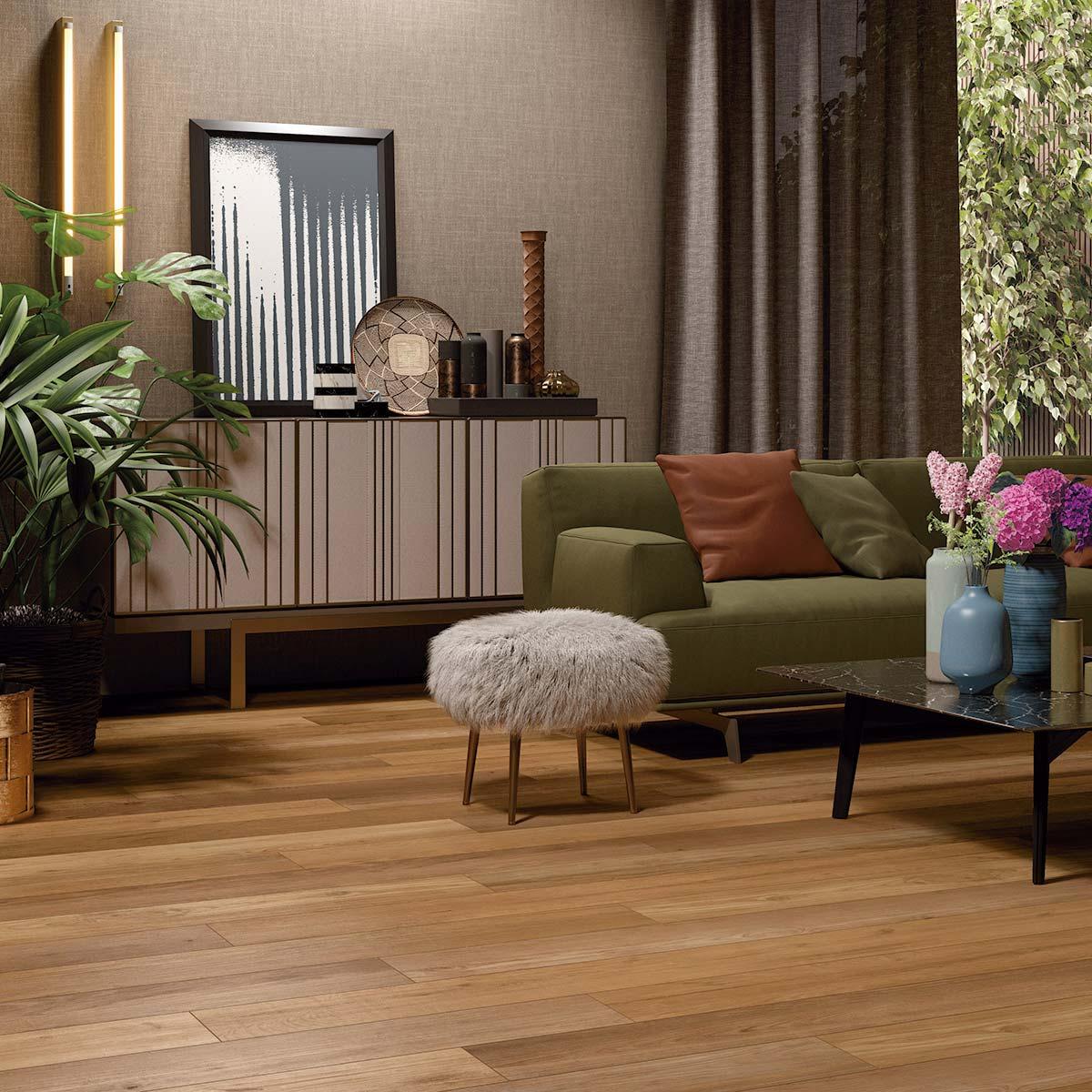 Porcelanato Legno Beige Mate - 20X180 cm - 1.08 m2