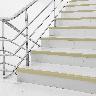 Perfil Antideslizante L Para Escaleras Pvc - Mármol - 4.5X150 cm