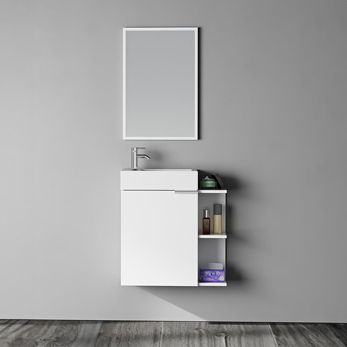 Mueble Para Baño Milano Con Espejo - Blanco
