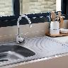 Monocomando Sirene Para Cocina - Plateado
