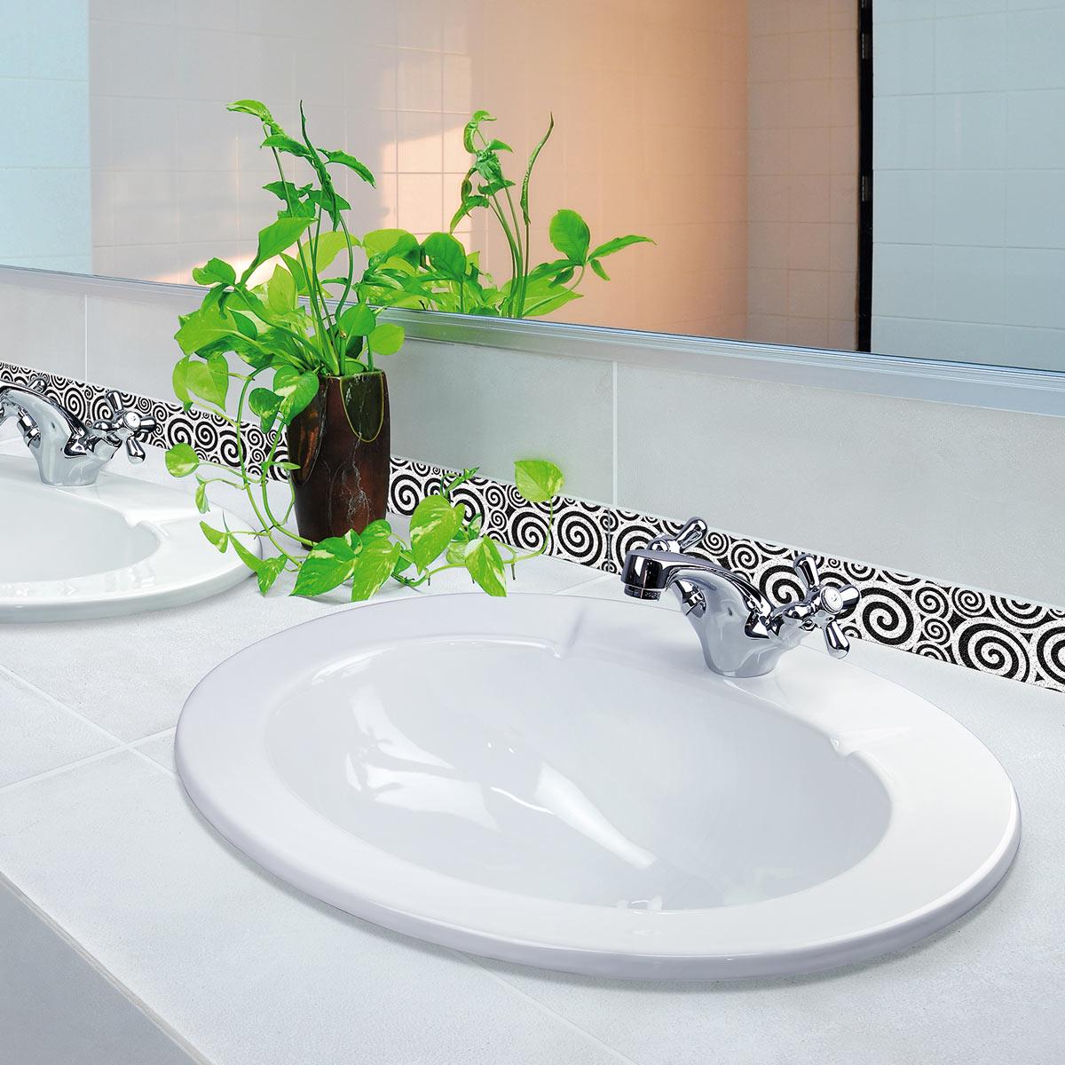 Monoblock Toscana Para Lavatorio - Plateado