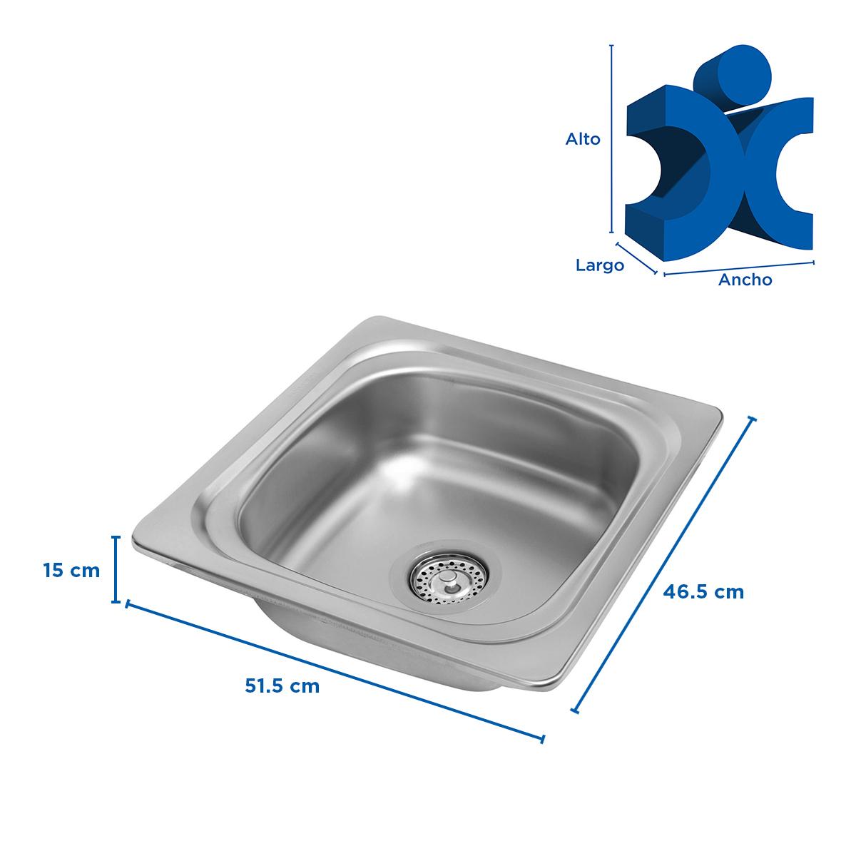 Lavadero Inoxsol Para Sobreponer