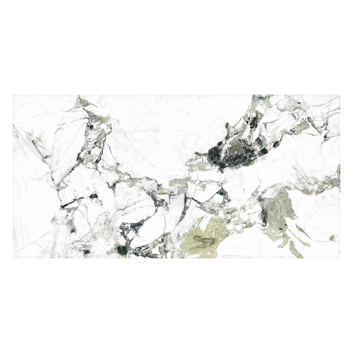 Porcelanato Oyama Blanco/Verde Brillante - 60X120 cm - 1.44 m2