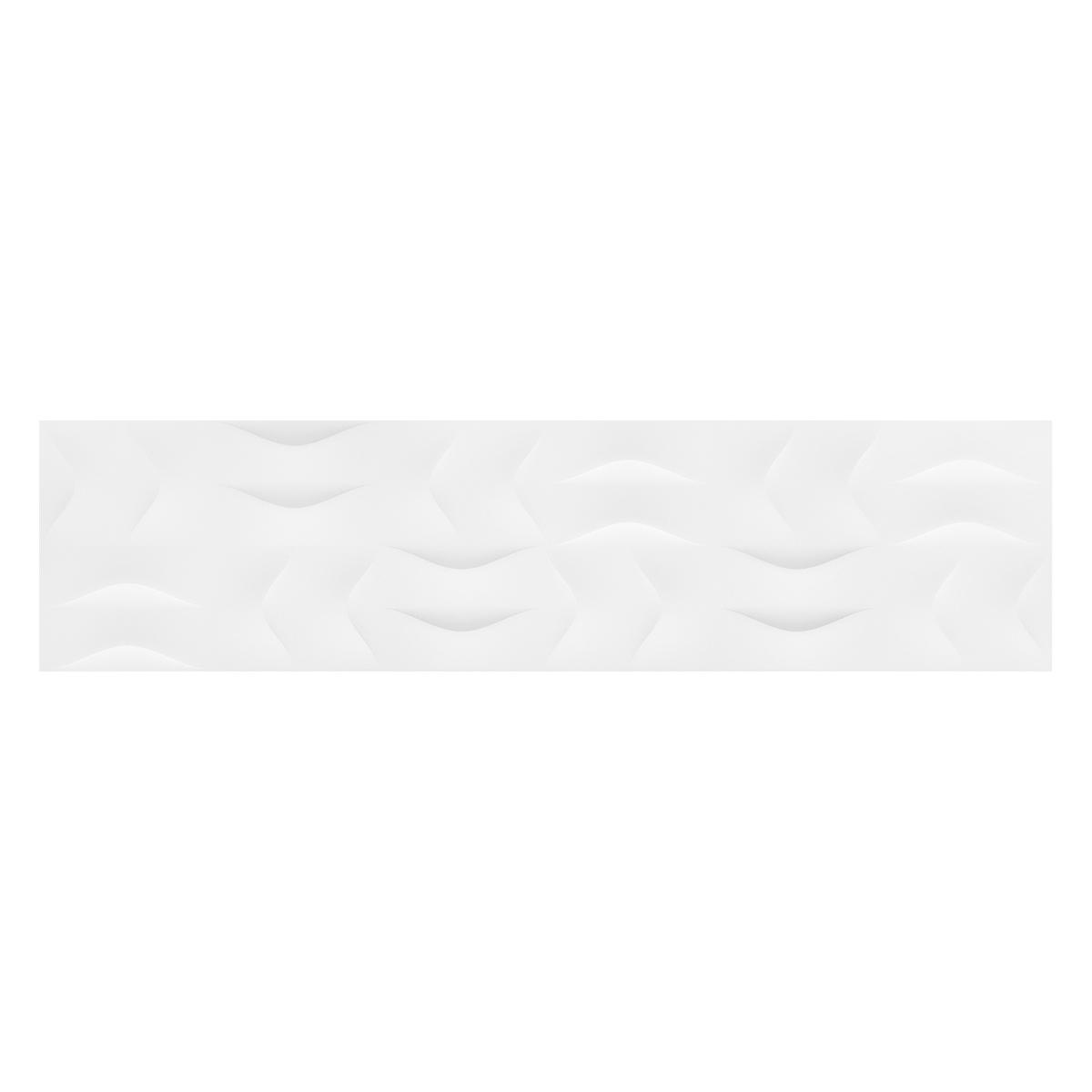Porcelanato Luster Decor White Mate - 29.1 x 117 cm - 1.36 m2