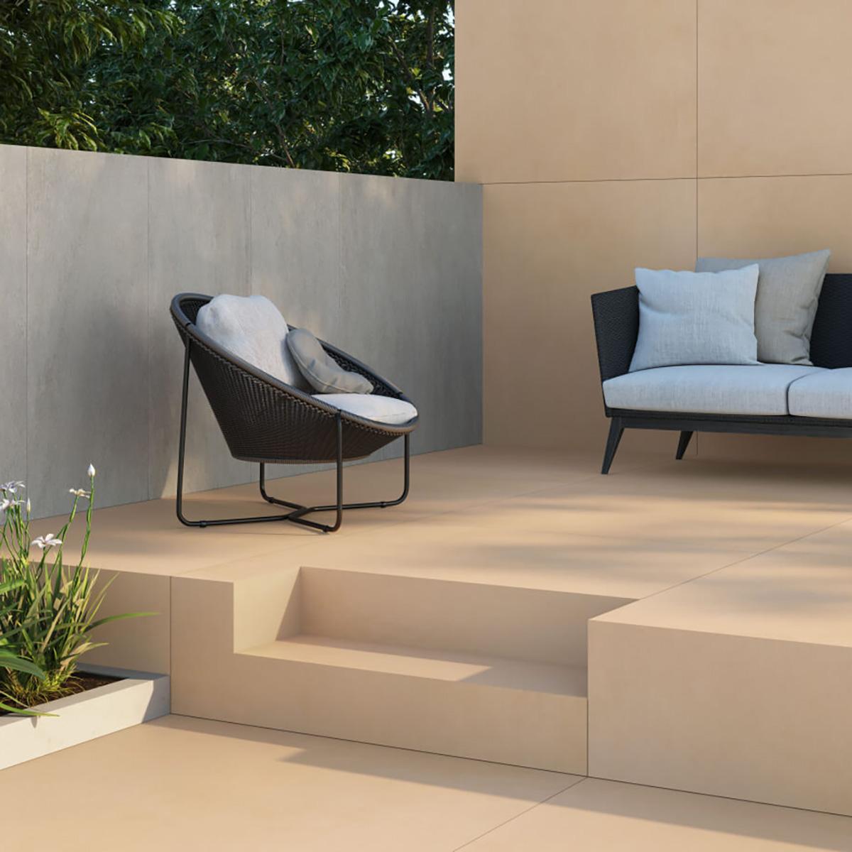 Porcelanato Guache Argila Naranja Mate Rectificado - 120 x 120 cm - 1.44 m2