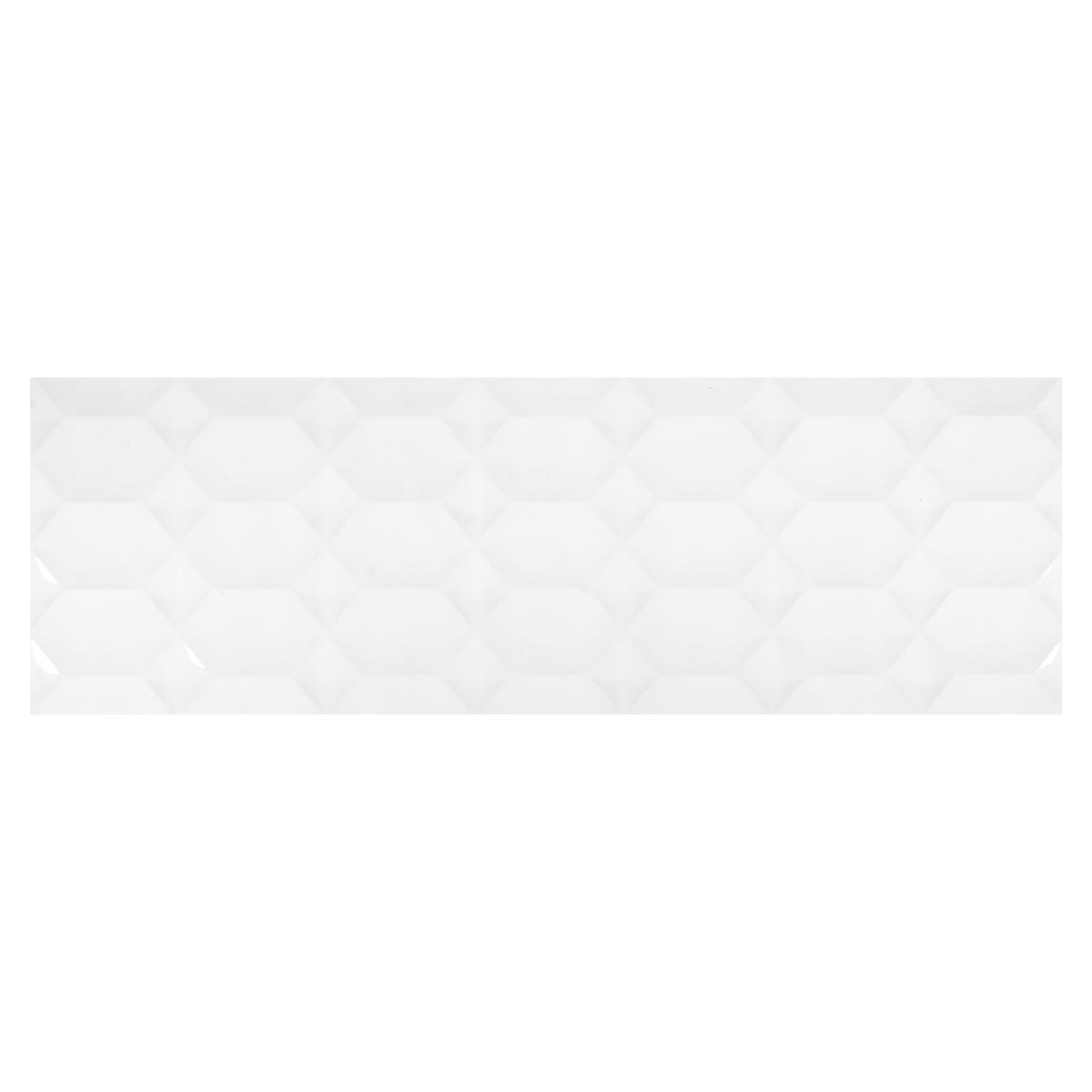 Mayólica Polar Hexa Blanco Brillante - 30X90 cm - 1.08 m2