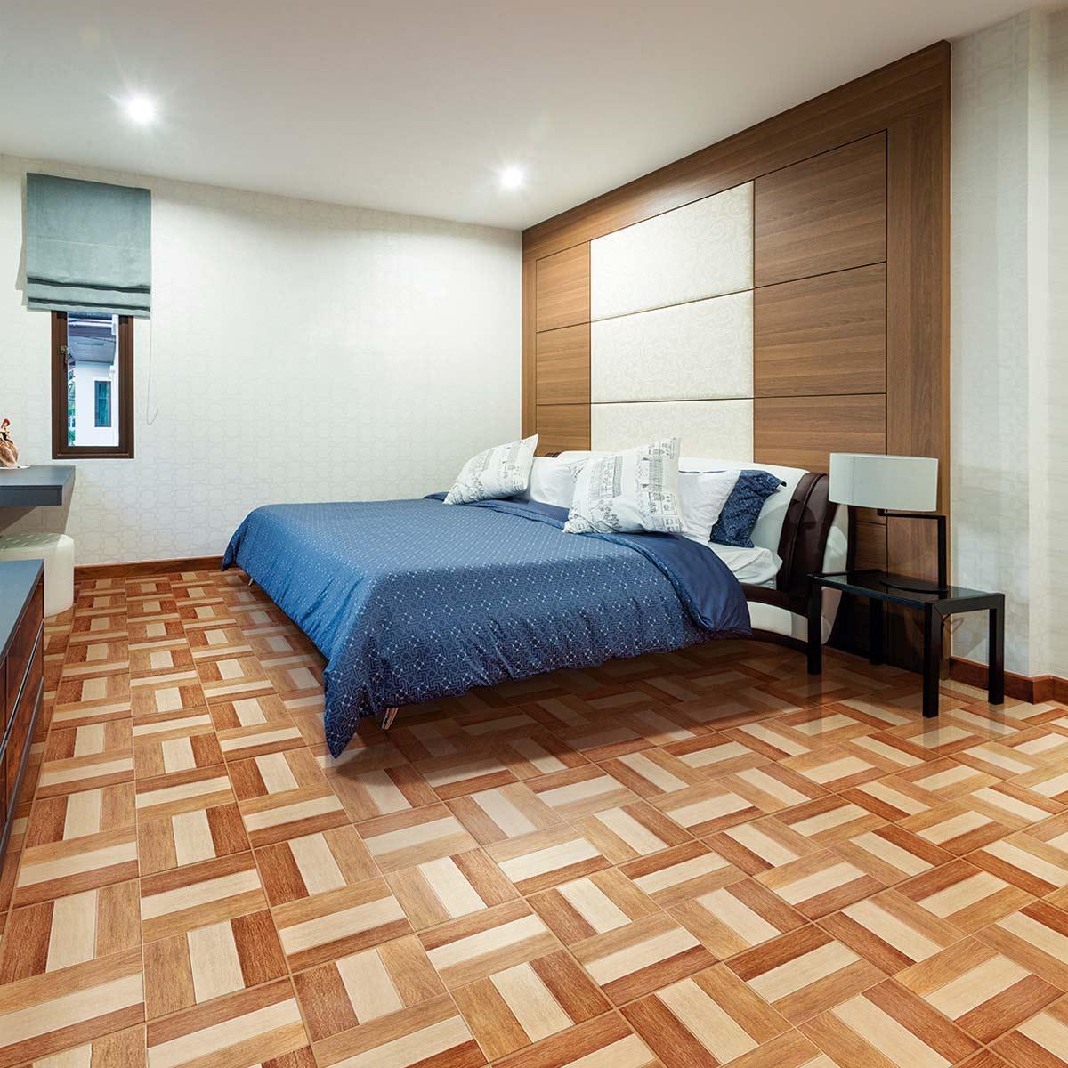 Piso Arkansas Madera Natural Brillante - 45X45 cm - 2.23 m2