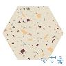 Porcelanato Confete Hexa Blanco Mix Natural Rectificado - 17.4 x 17.4 cm - 1.96 m2
