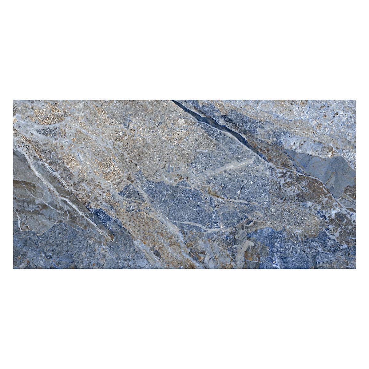 Porcelanato Neptune Azul Brillante - 60X120 cm - 1.44 m2