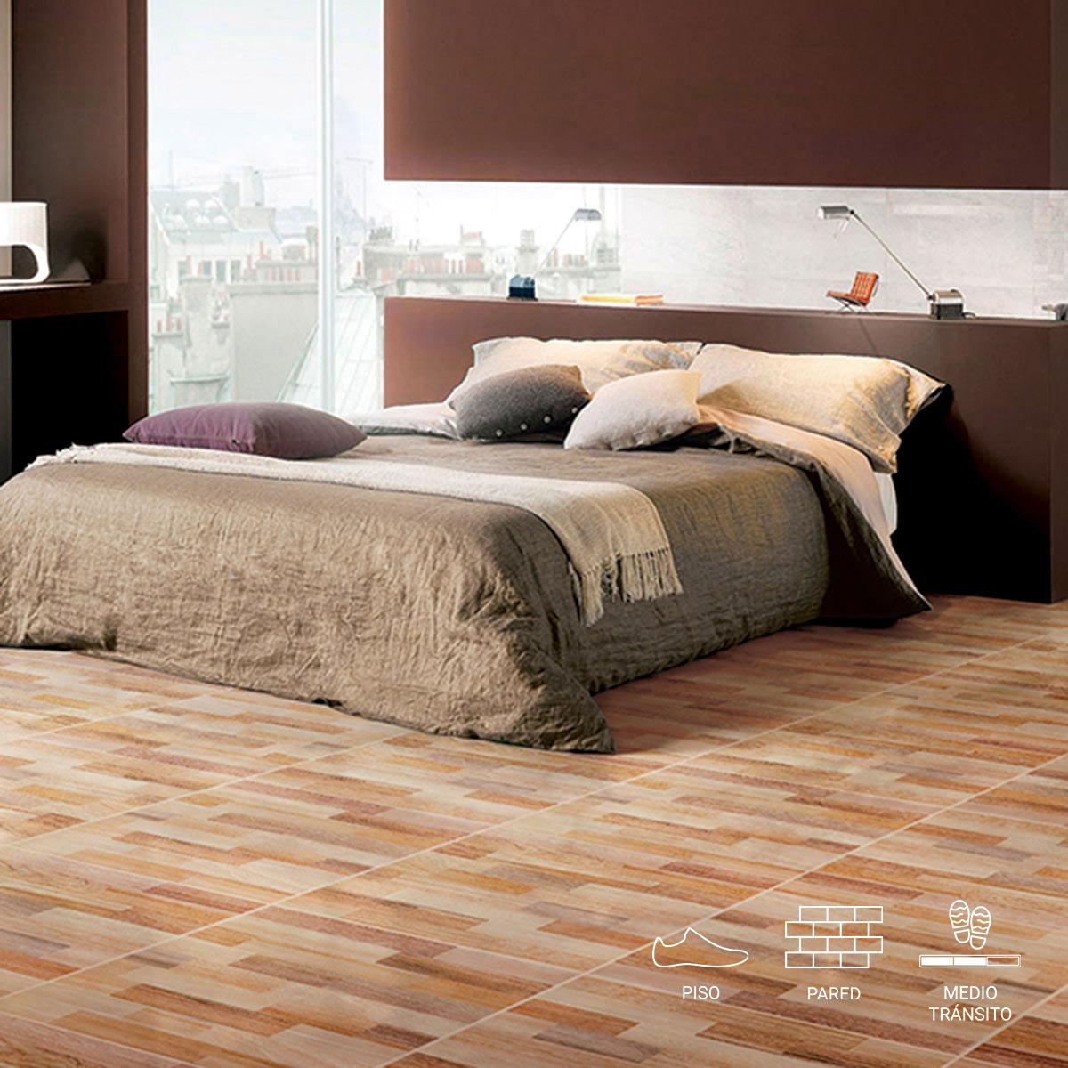 Piso Dallas Beige Brillante - 60X60 cm - 1.80 m2