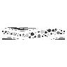 Listelo Caribe Sand Negro HD - 8.6 x 45 cm