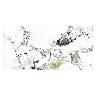 Porcelanato Oyama Blanco/Verde Brillante - 60X120 cm - 1.44 m2