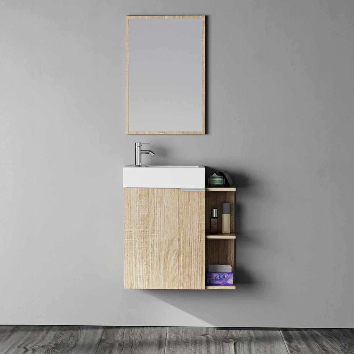 Mueble Para Baño Milano Con Espejo - Beige