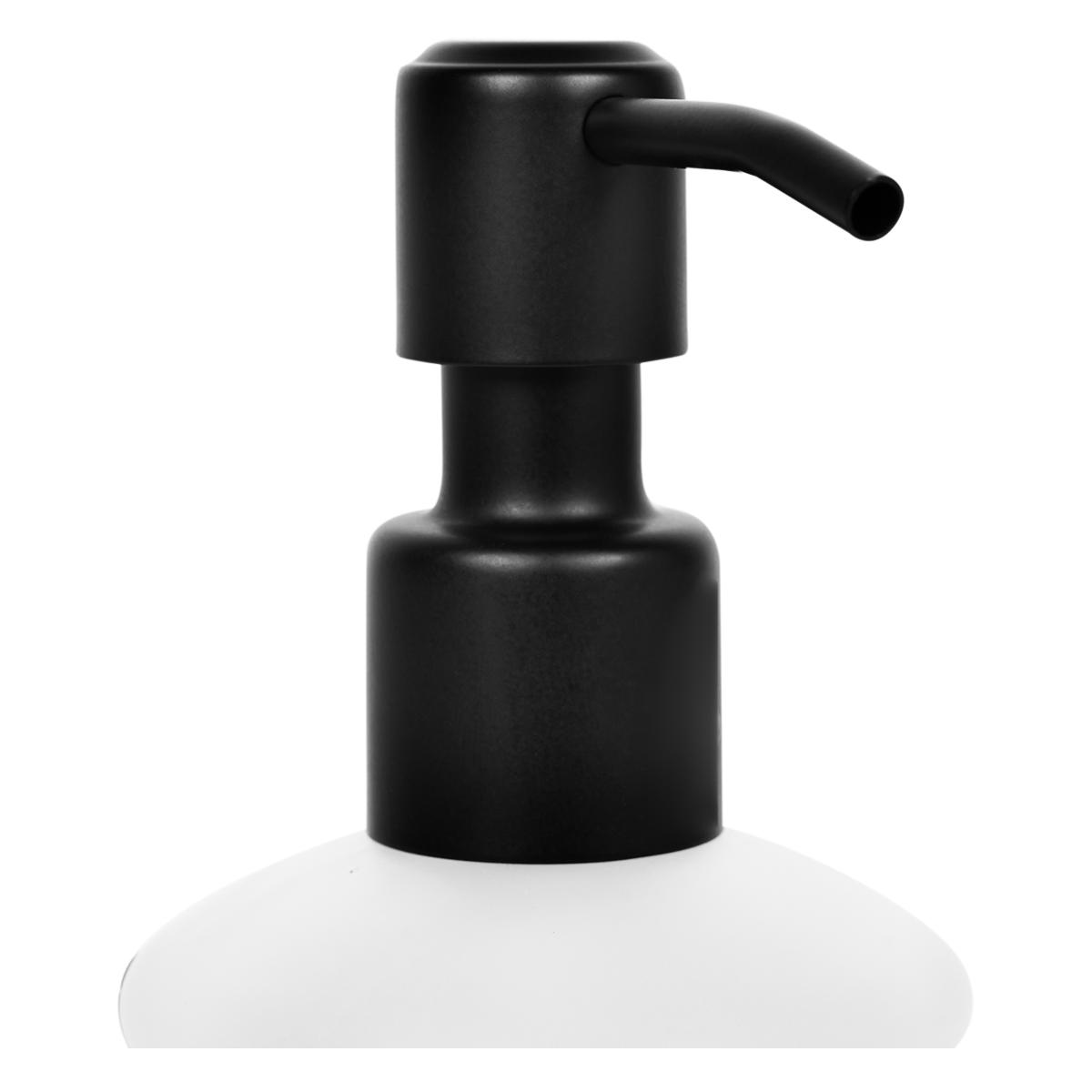 Dispensador Jabón Líquido Martini Para Baño Mate - Negro