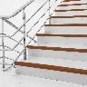 Perfil Antideslizante L Para Escaleras Pvc - Tabaco - 4.5X150 cm