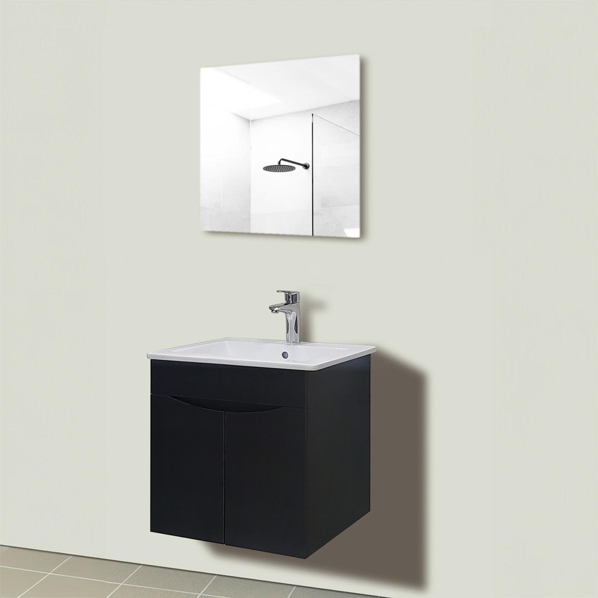 Mueble De Baño Golden Bath Fantasy Wengue 51X52X46 Cm C/ Rebose Inc. Lavat Emp + Espejo