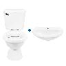 Combo Taza Rapid Jet + Estanque Rapid Jet Descarga Simple + Lavatorio Eco Suspendido