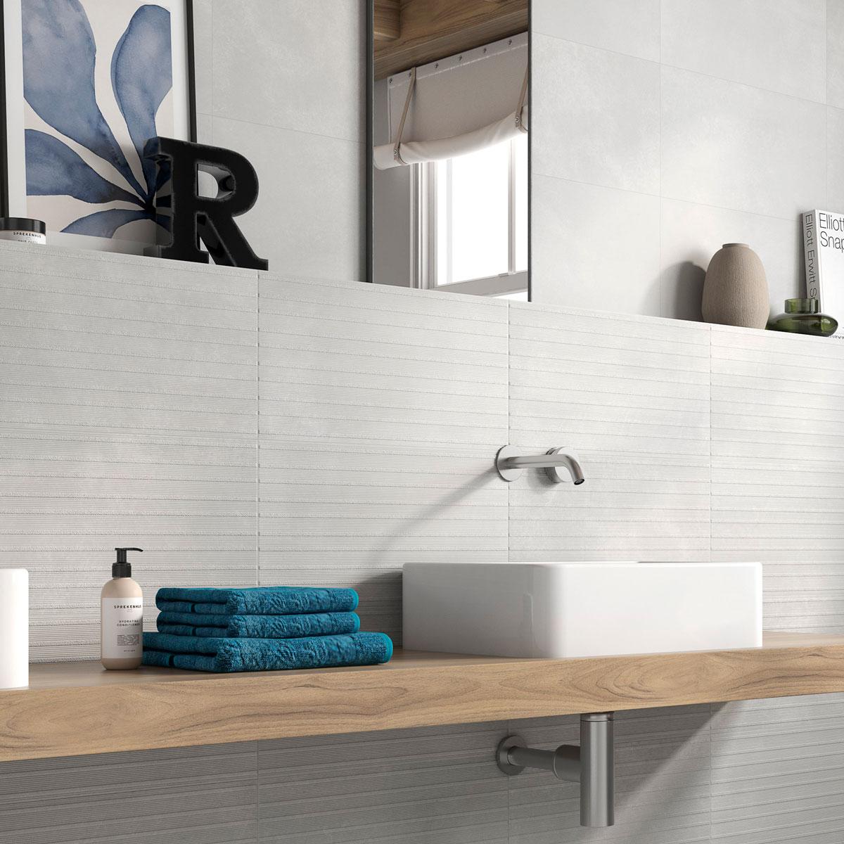 Mayólica Arkety Rlv Gris Mate - 25X50 cm - 2.00 m2