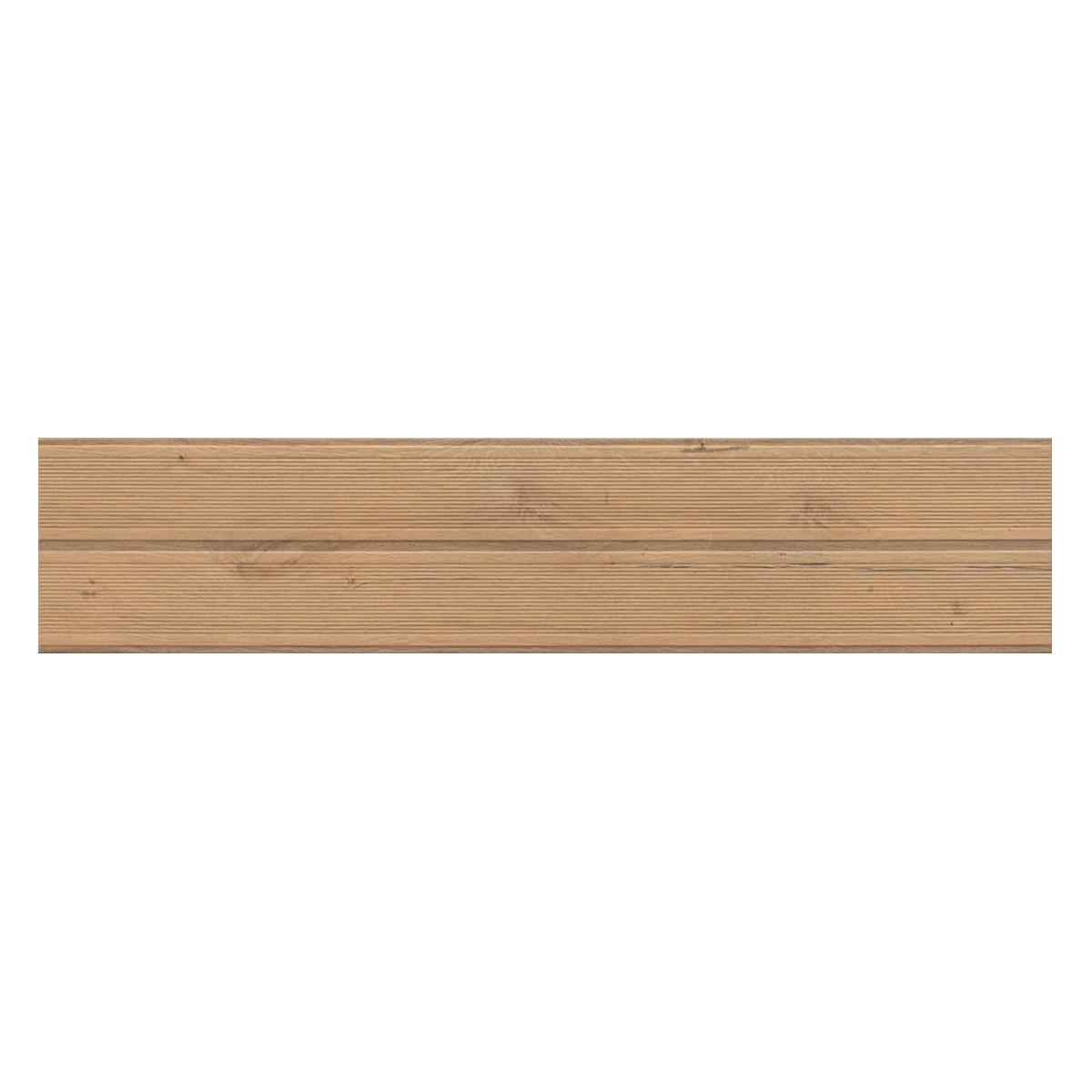 Porcelanato Bali Deck Camel Mate Rectificado - 19 x 90 cm - 1.54 m2