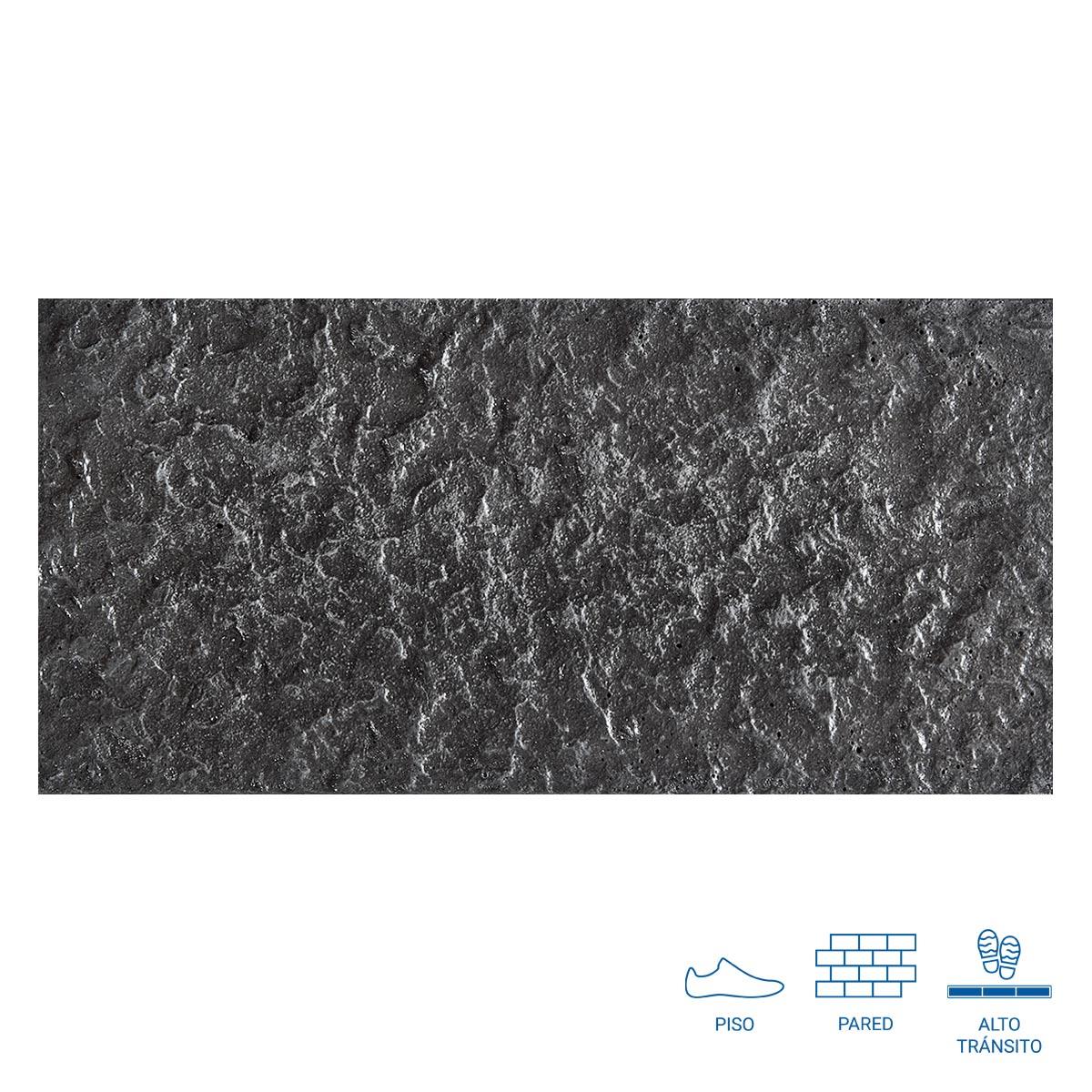 Piso Volcan Carbón Mate - 10X20 cm - 0.64 m2