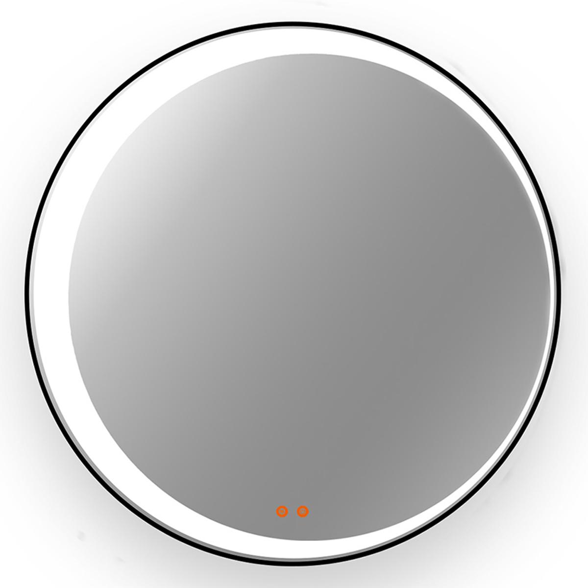 Espejo Eclipse 80 Con Luz Led - Negro