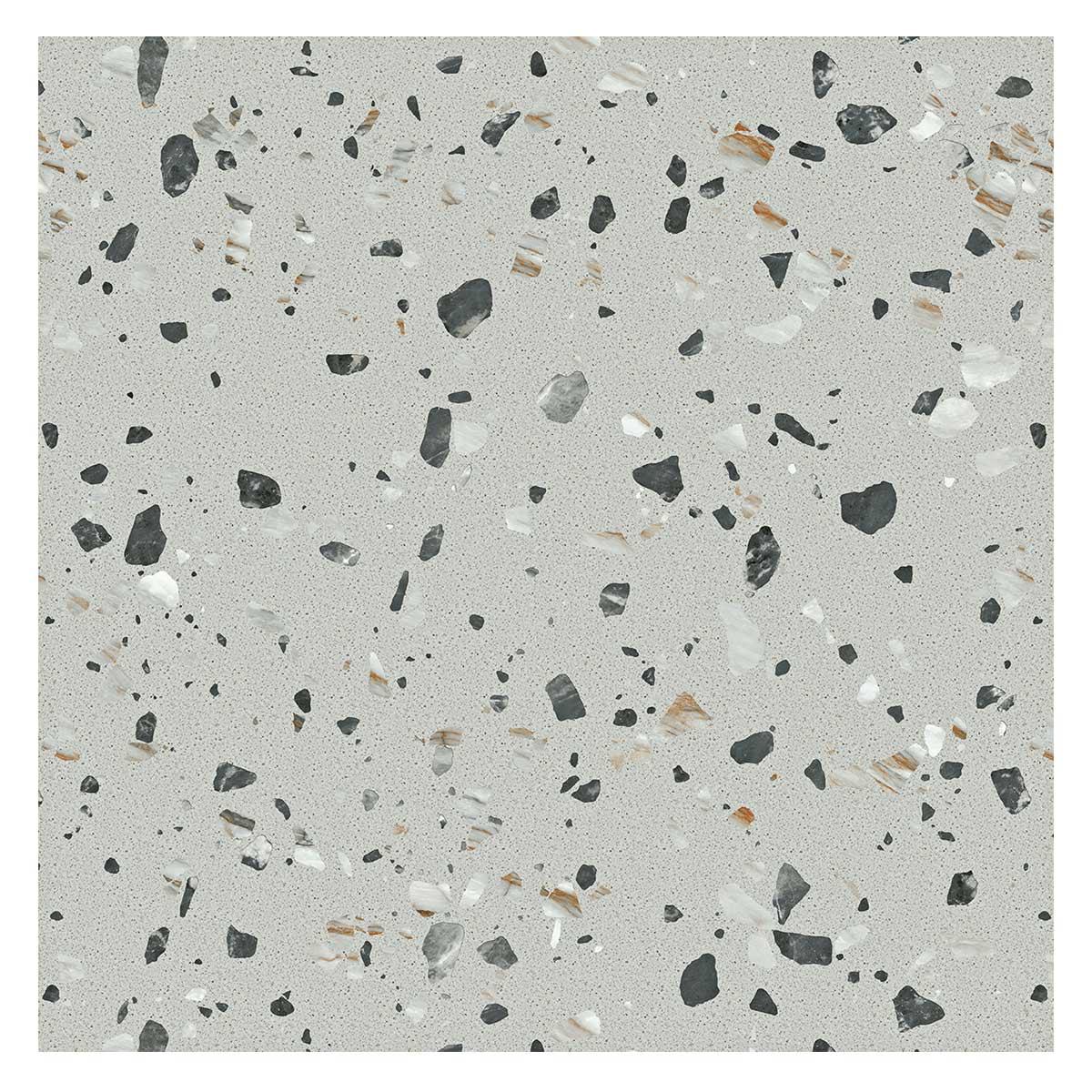 Porcelanato Terrazo Gris Brillante - 60X60 cm - 1.44 m2