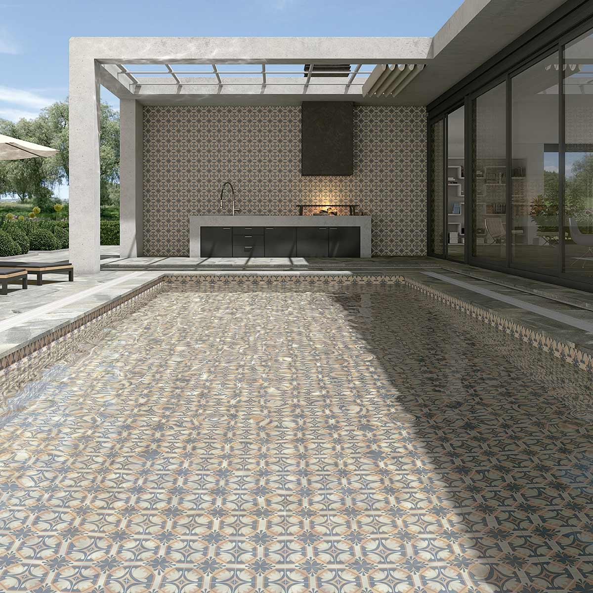 Porcelanato Jimbaran Multicolor Mate - 20X20 cm - 1.00 m2