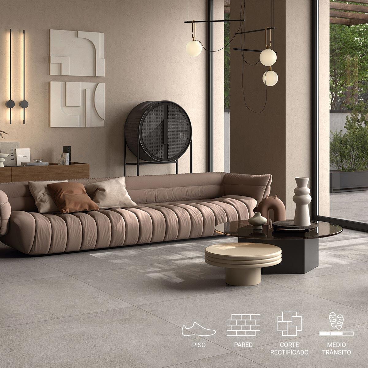 Porcelanato Gea Sand Beige Mate - 90X90 cm - 2.43 m2