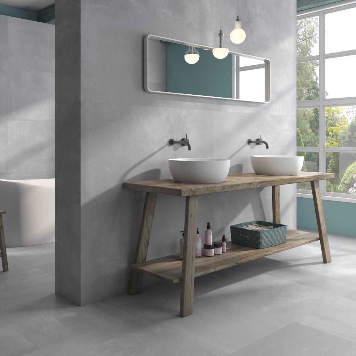 Mayólica Arkety Rlv Gris Mate - 25X50 cm - 2.00 m2