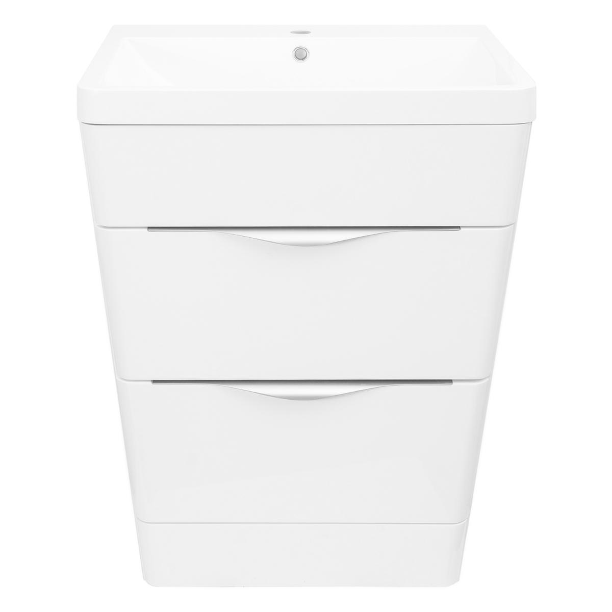Mueble De Baño Origin Orikum Blanco  65X80X52cm C/Rebose Inc. Bowl Empotrar