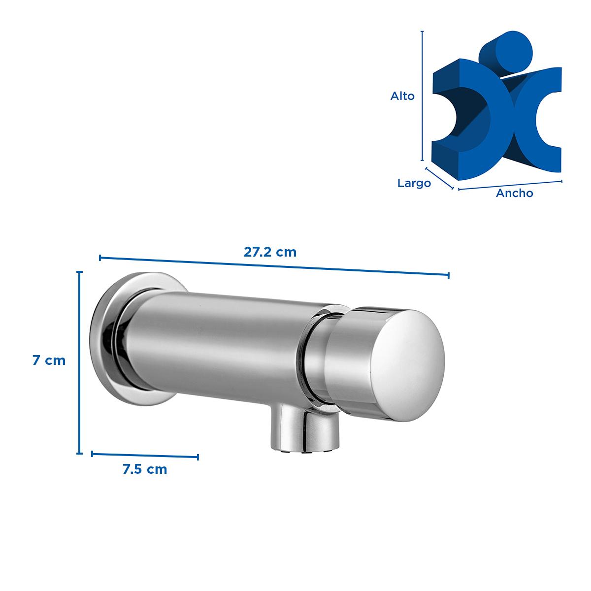 Llave Especializada Temporizada Para Lavatorio - Plateado