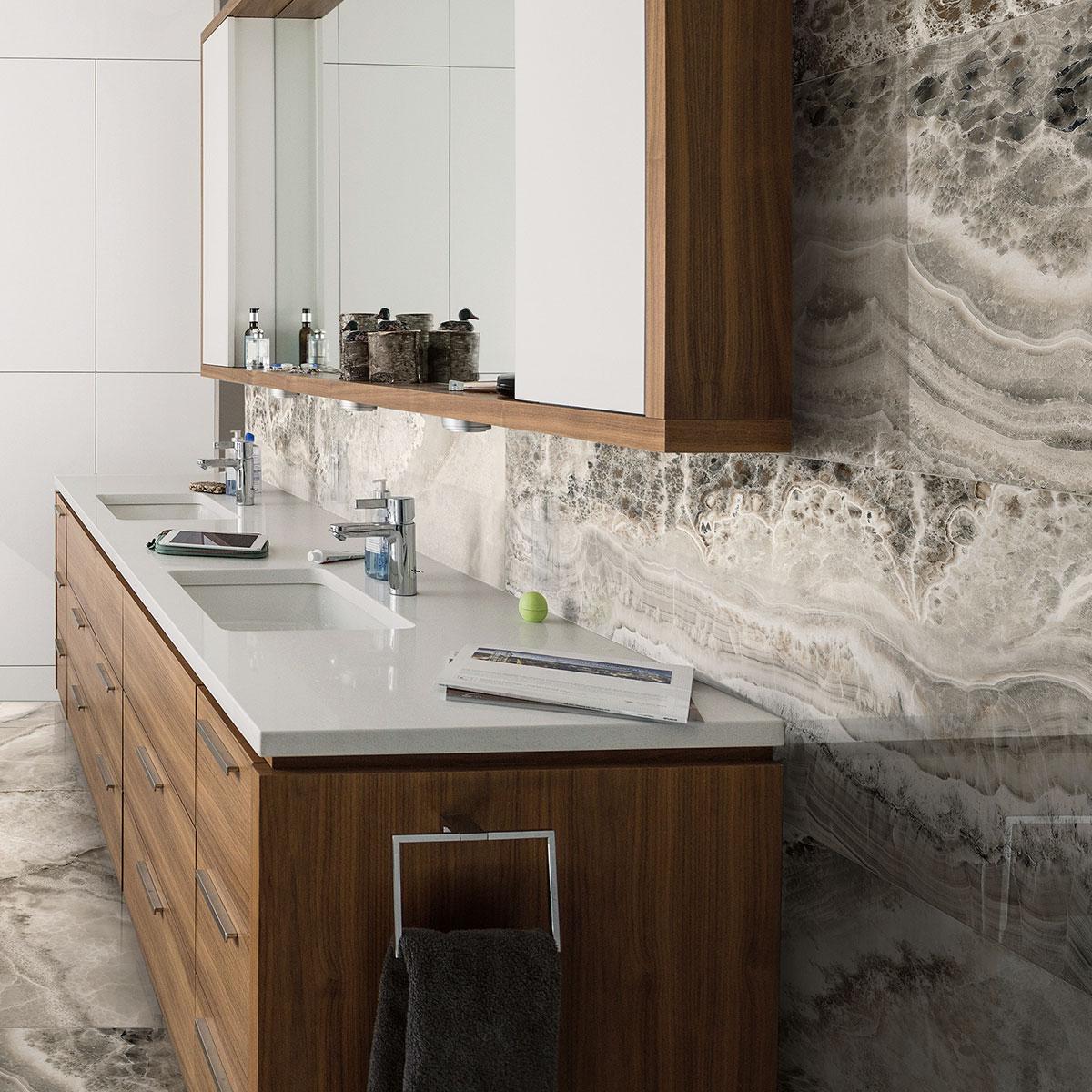 Porcelanato Black Dahlia Gris Mate - 60X120 cm - 2.88 m2