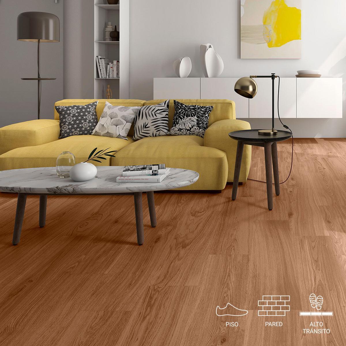 Porcelanato Bellver Nogal Mate - 25X100 cm - 1.50 m2