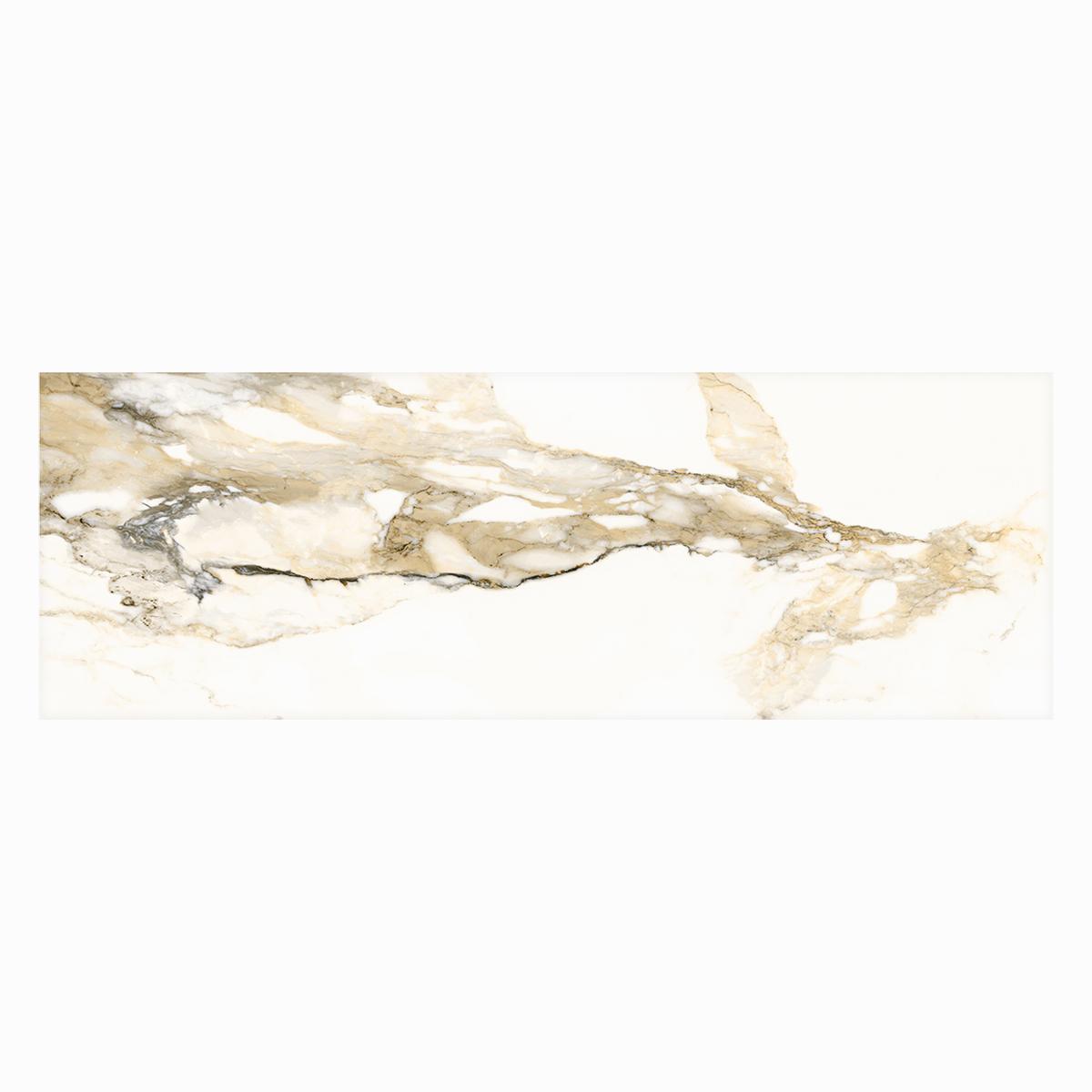 Mayólica Valeria Gold Blanco/Dorado Brillante - 25X50 cm - 2.00 m2