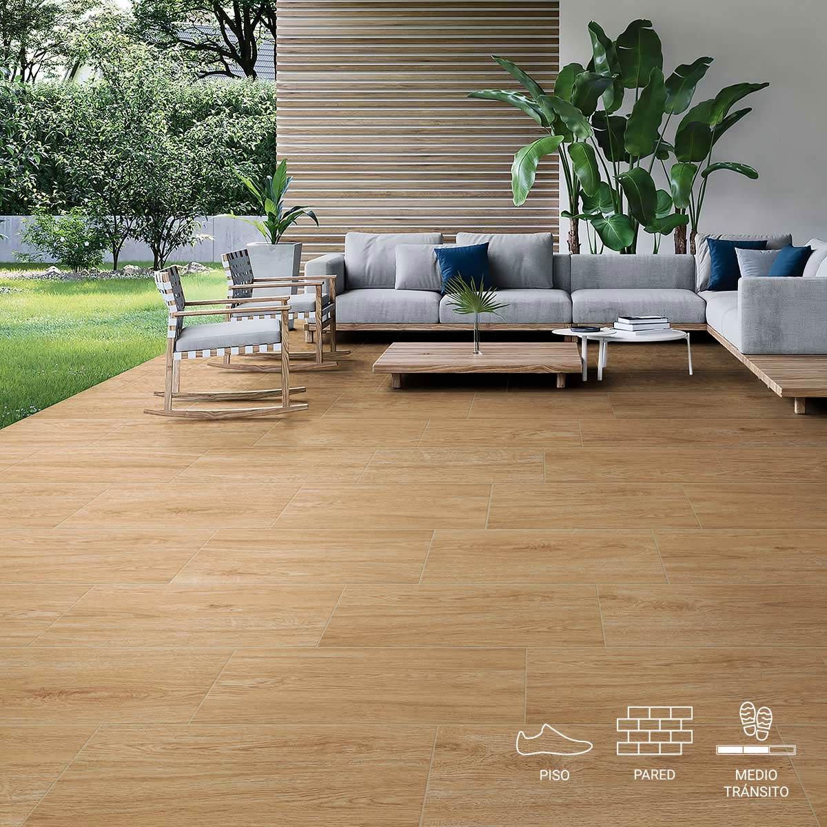 Piso Larice II MAD Perla Mate- 30 x 60 cm - 1.80 m2
