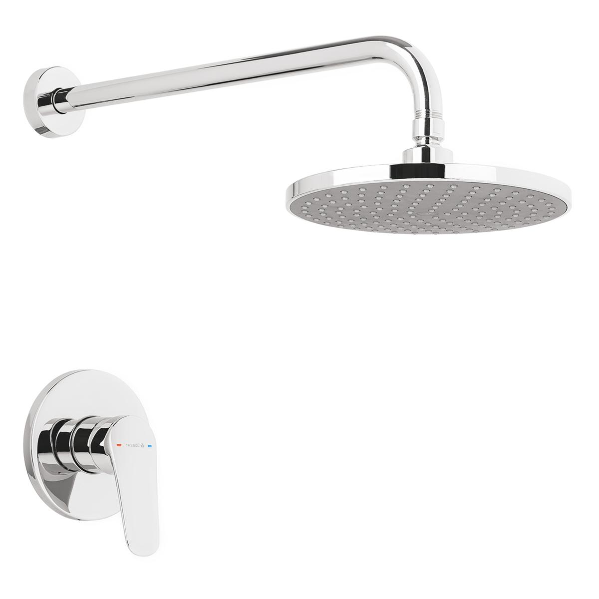 Monocomando Camelia Para Ducha - Plateado