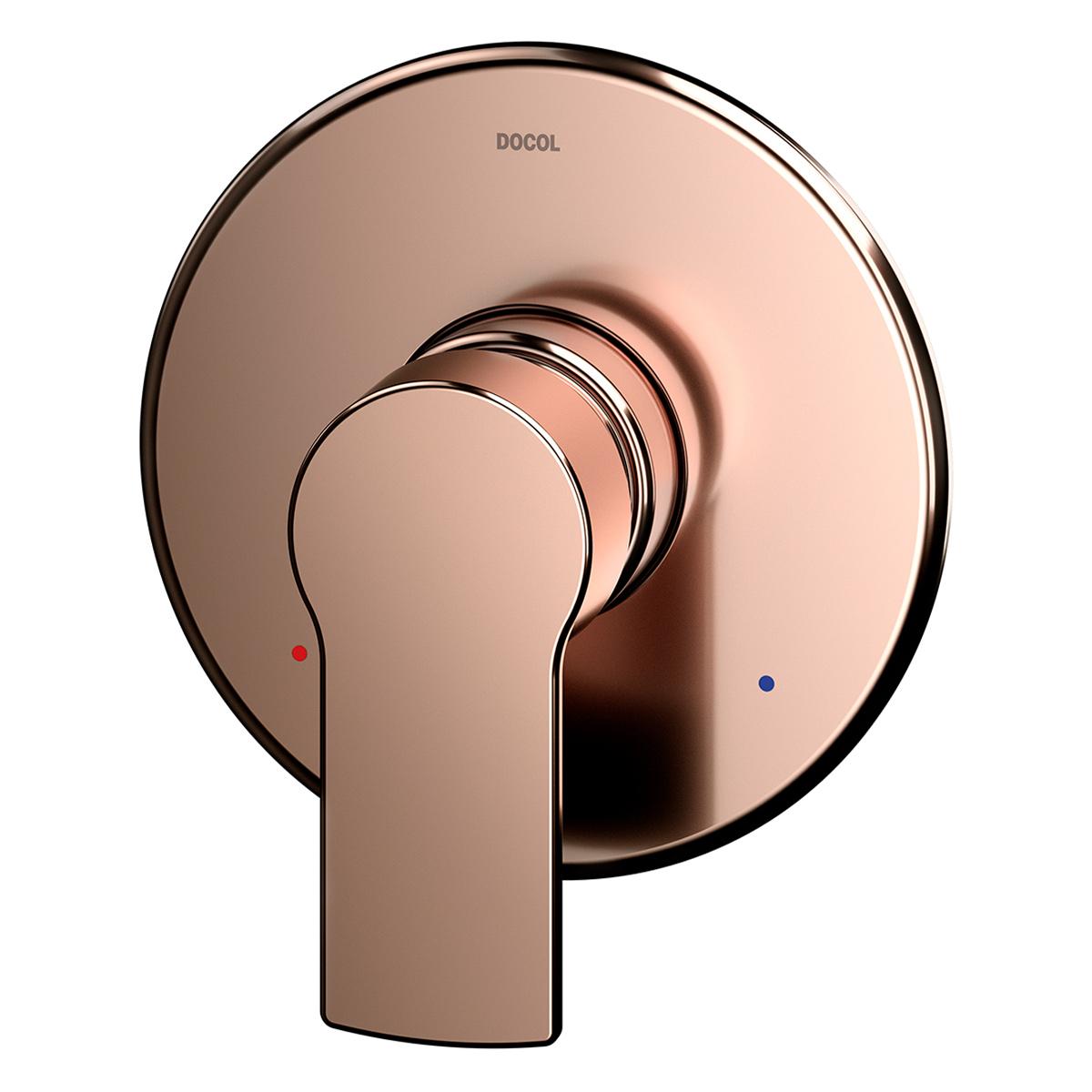 Monocomando Argon Para Ducha Pulido - Cobre